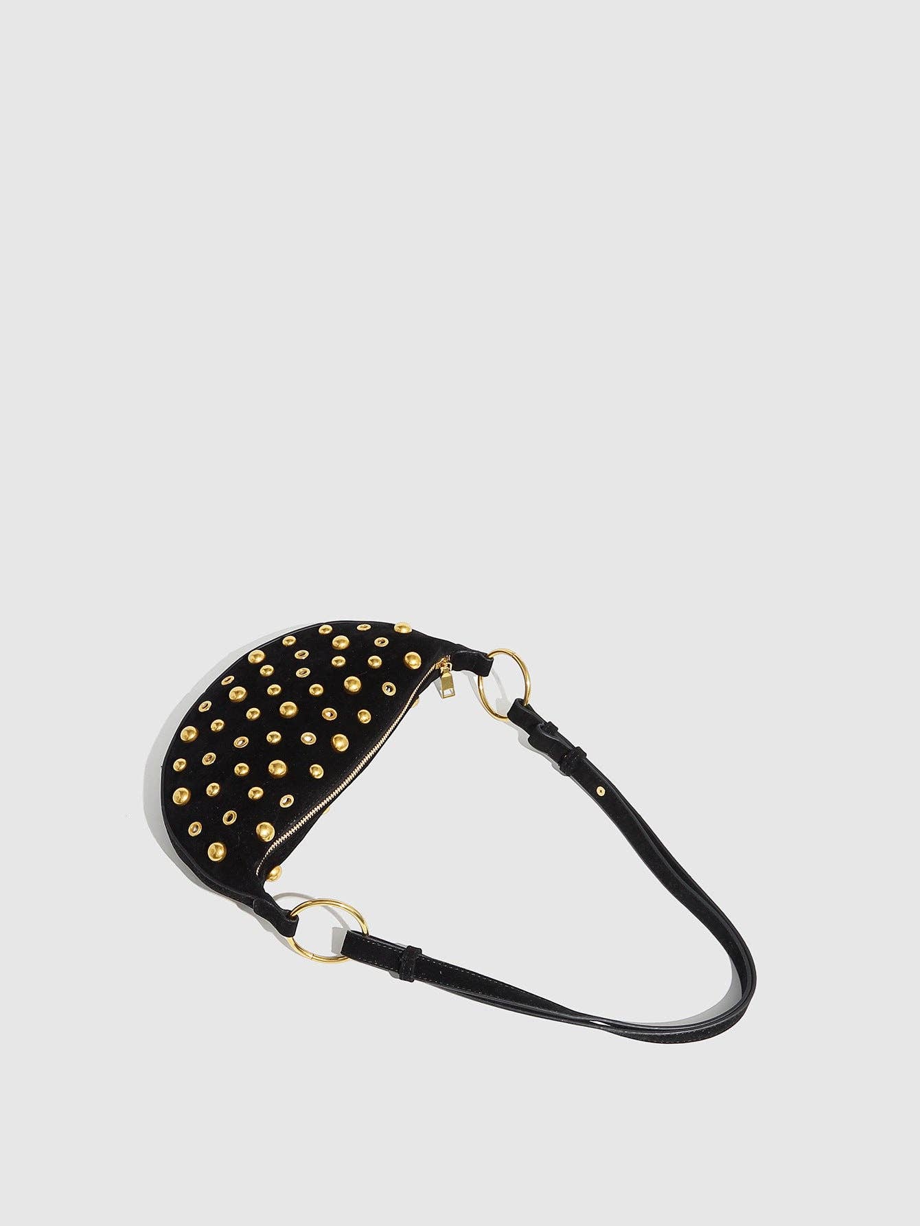 Studded Gromme Shoulder Bag