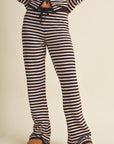 Striped Relaxed Pants with Drawstring Waist