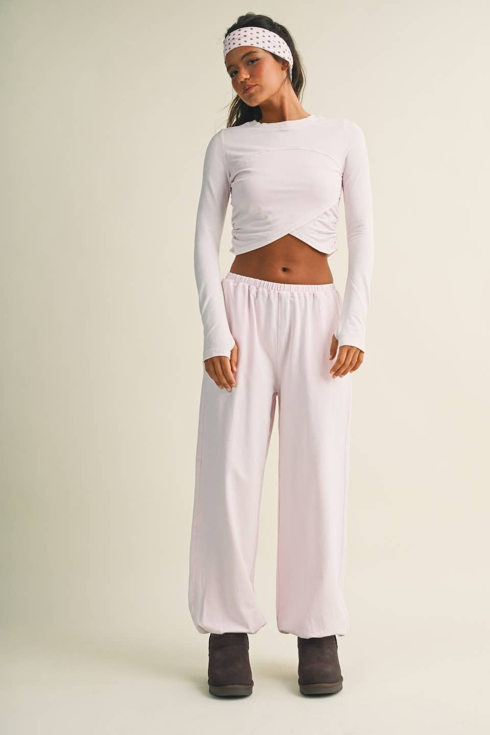 Long Sleeve Crossover Top