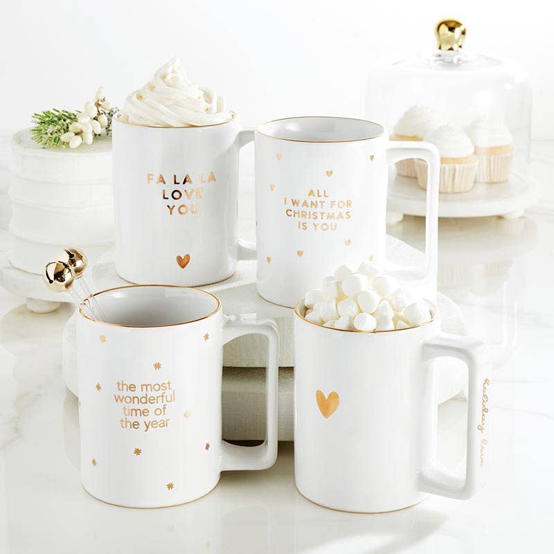 Gold Foil Organic Mug - All I Want For Christmas