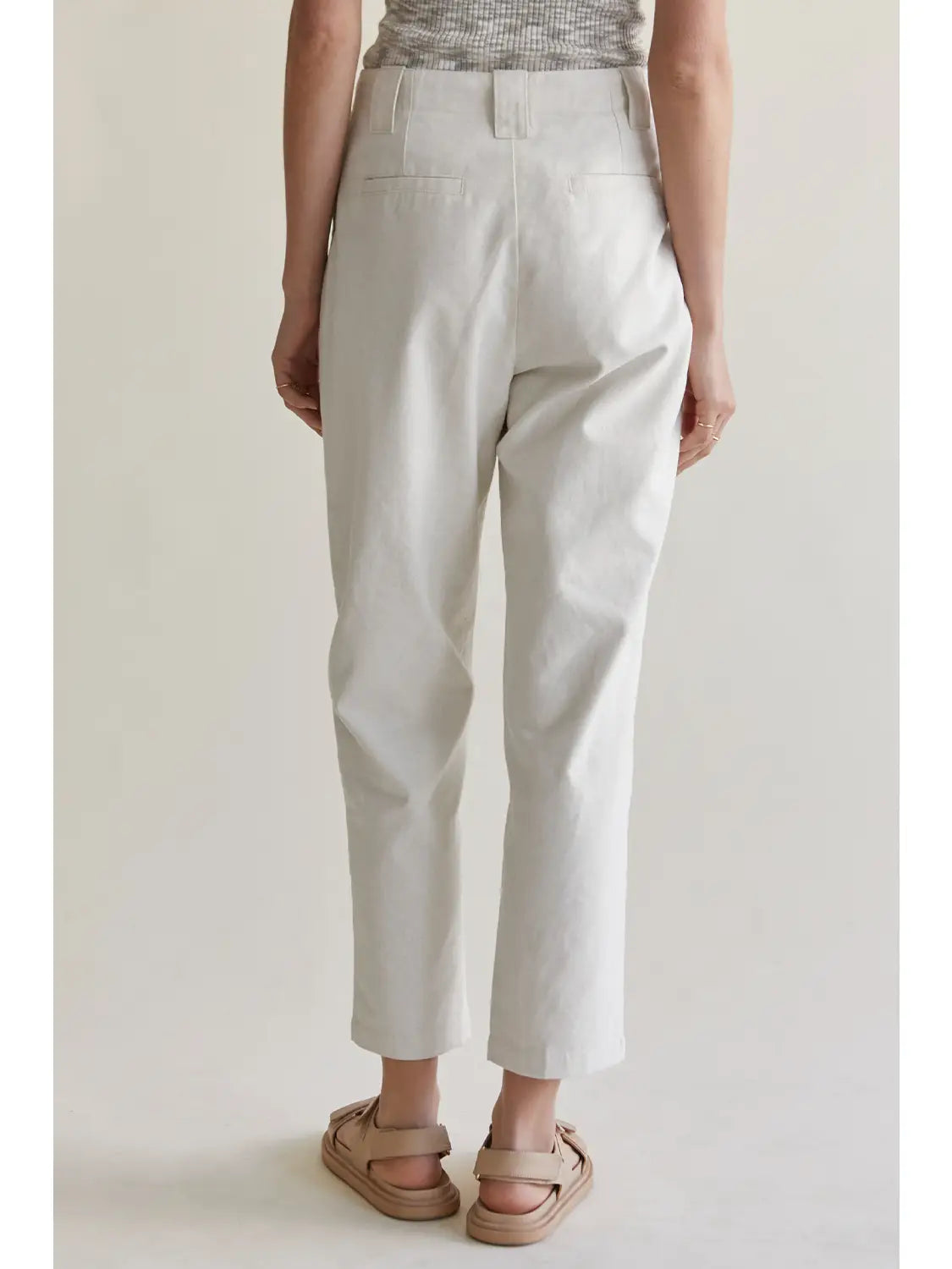 Marcello Linen Pleated Pant