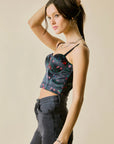 Melanie Floral Print Corset Top