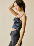 Melanie Floral Print Corset Top