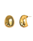 Gold Gumdrop Minimalist Earrings