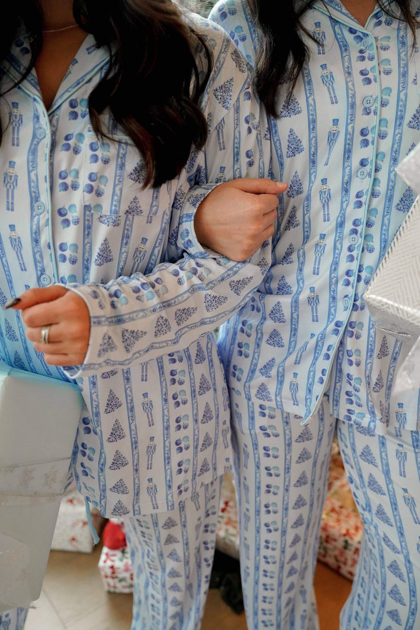Blue Christmas Pajama Set