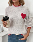 Hillary Heart Sweater