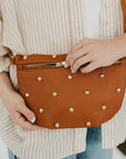 Chic Gold Studded Westlyn Bum Bag