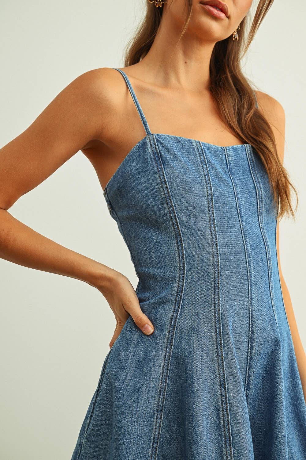Dixie Denim Romper