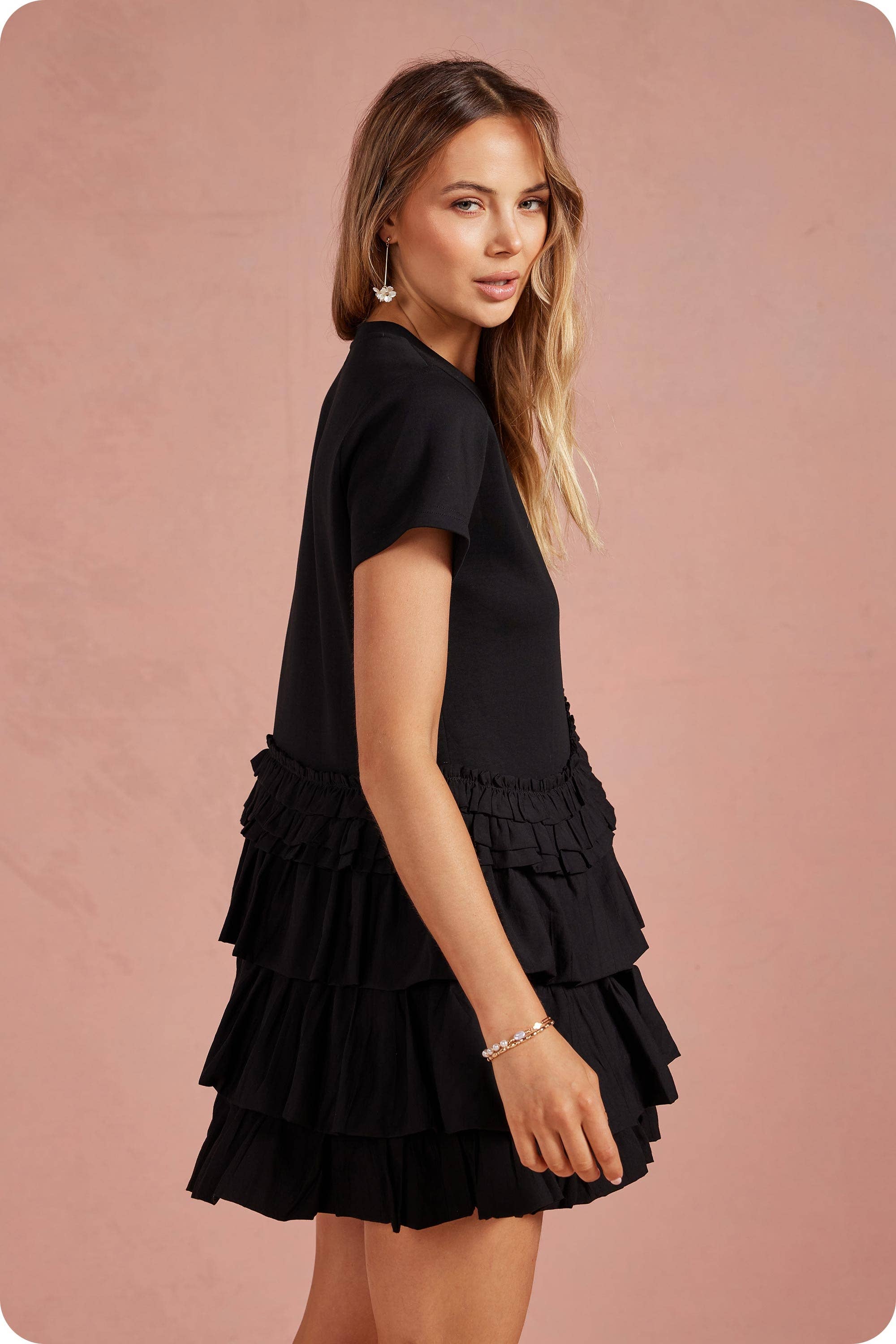 Florence Ruffle Frill Mini Dress