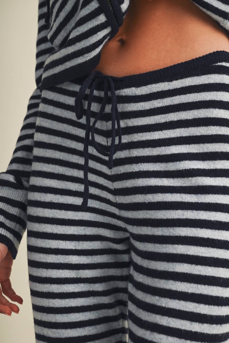 Striped Relaxed Pants with Drawstring Waist