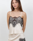 Kaley Contrast Lace Top
