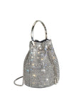 Kasee Small Crystal Top Handle Bag in Silver
