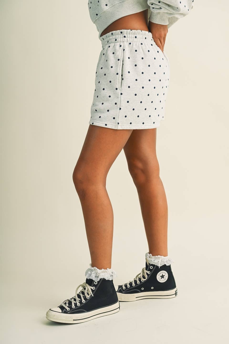 Polka Dot Sweatshort