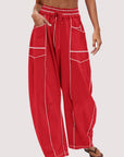 Tessa Wide-Leg Drawstring Pants