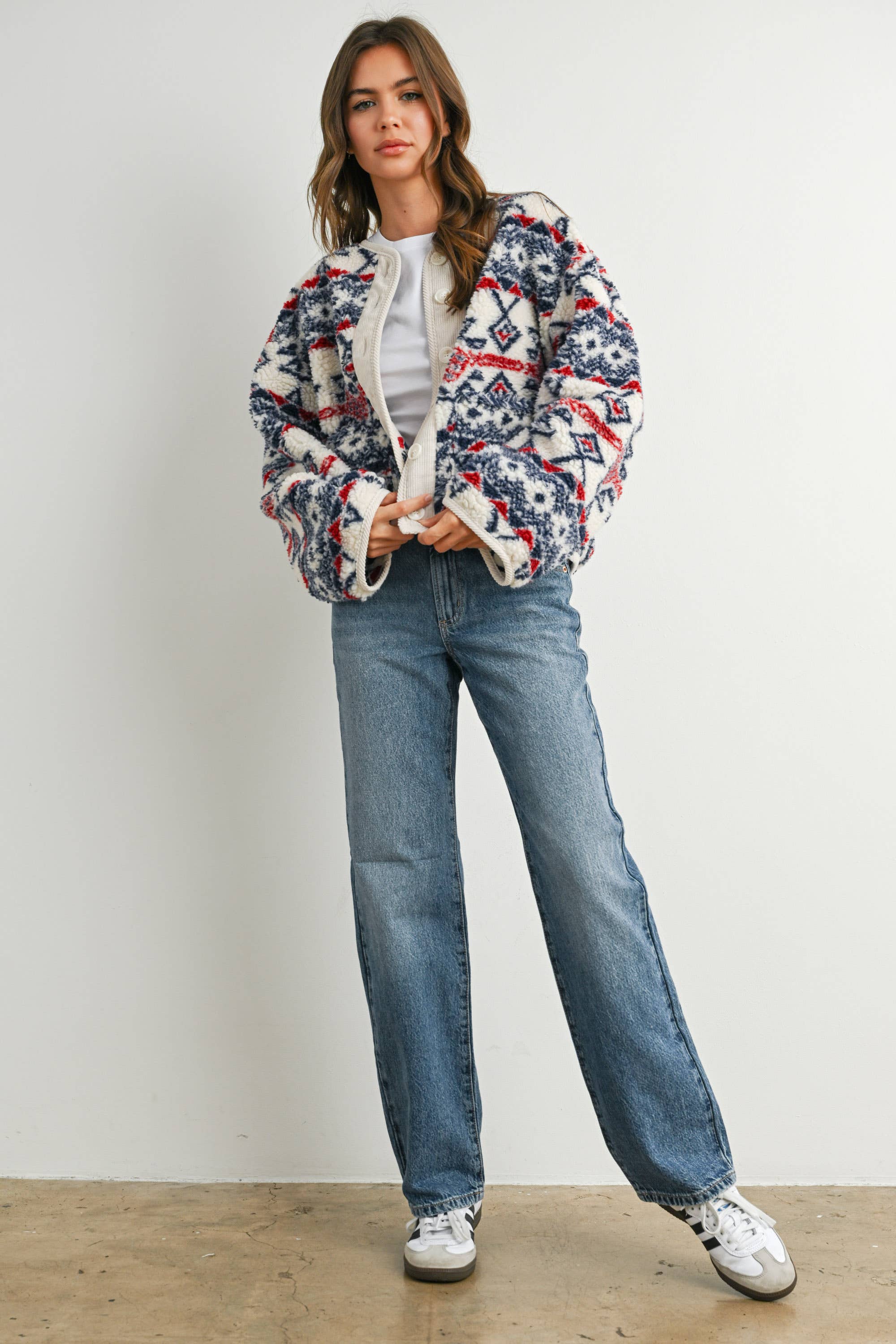 Cora Fleece Long Sleeve Jacket
