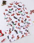 Merry Dachshund Women's Long Sleeve Pajama Set