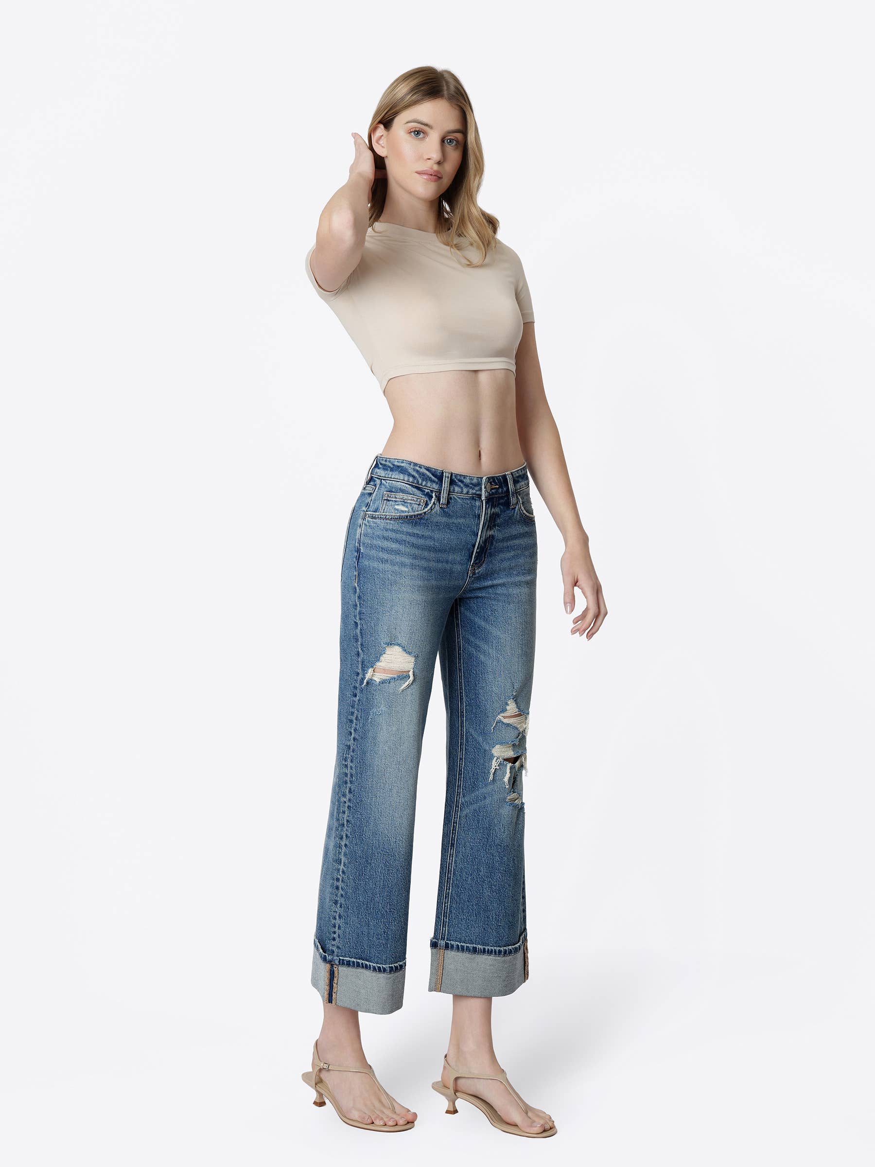 Camden Cuffed Crop