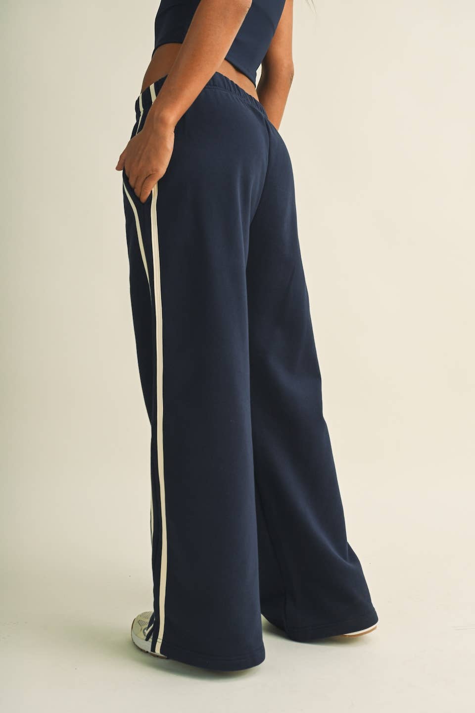 Side Stripe Low Waist Sweatpant