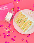 Make A Wish - Birthday Glass Bottle Safety Matches - Bright Pink