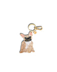 Hand-painted Frenchie Dog Breed Bag Charm + Keychain