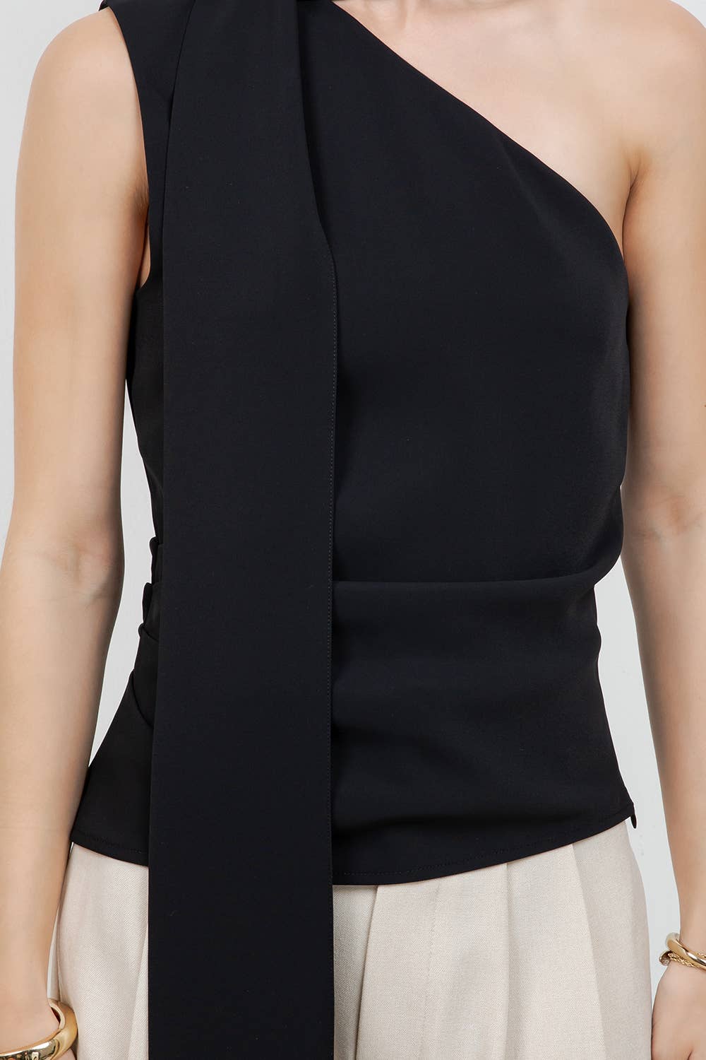 Ruby Asymmetrical Scarf Blouse