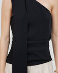 Ruby Asymmetrical Scarf Blouse