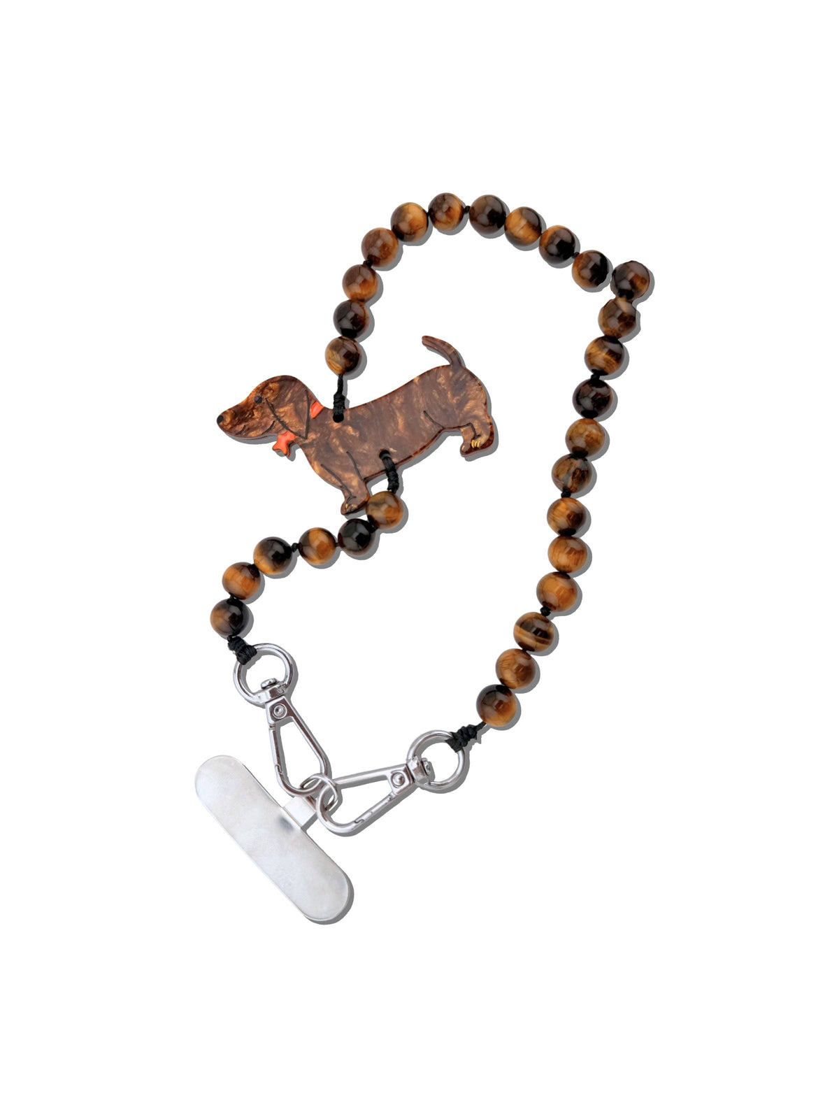 Hand-painted Dachshund Bracelet Phone Chain