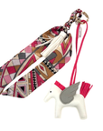 Horse & Tassle Charm w/ Scarf Bag/Purse Charm