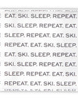 Lucite Cube Eat Ski Repeat