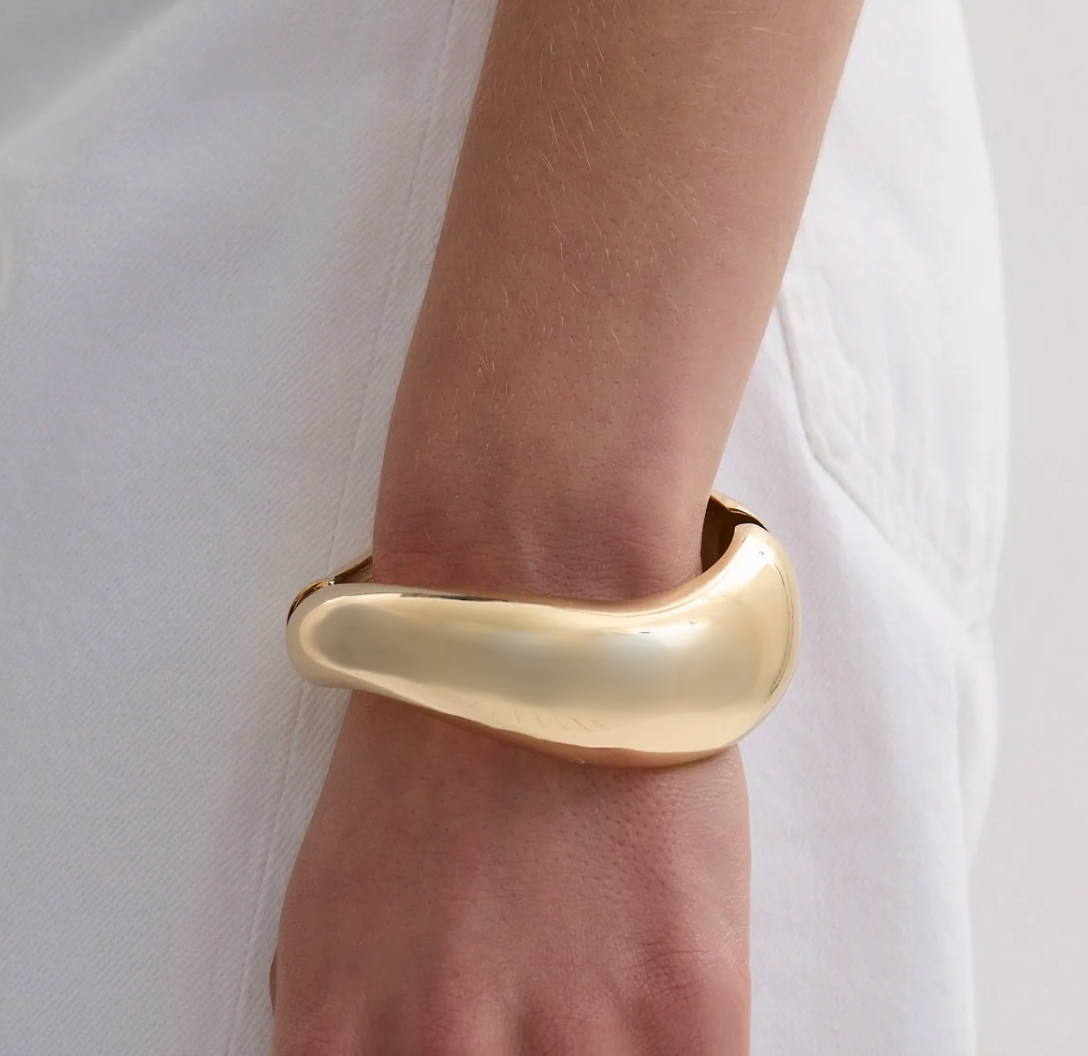 Editorial Hinge Bracelets 14K Gold PVD- Recycled 