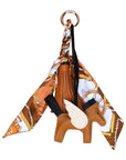Horse & Tassle Charm w/ Scarf Bag/Purse Charm