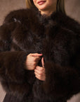 Paula short faux fur jacket