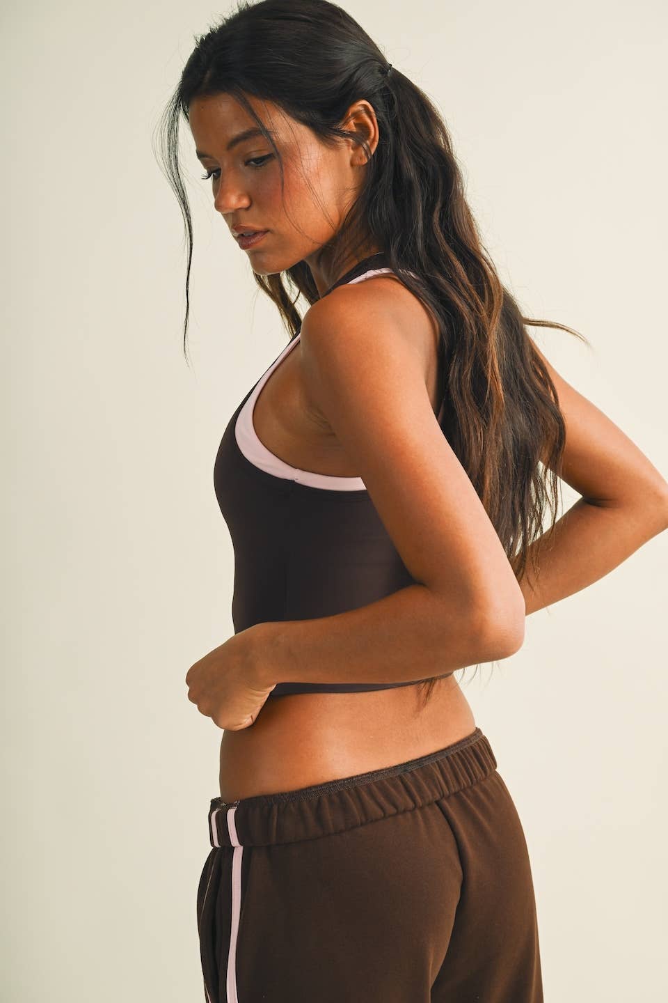 Double Layered Racerback Tank Top