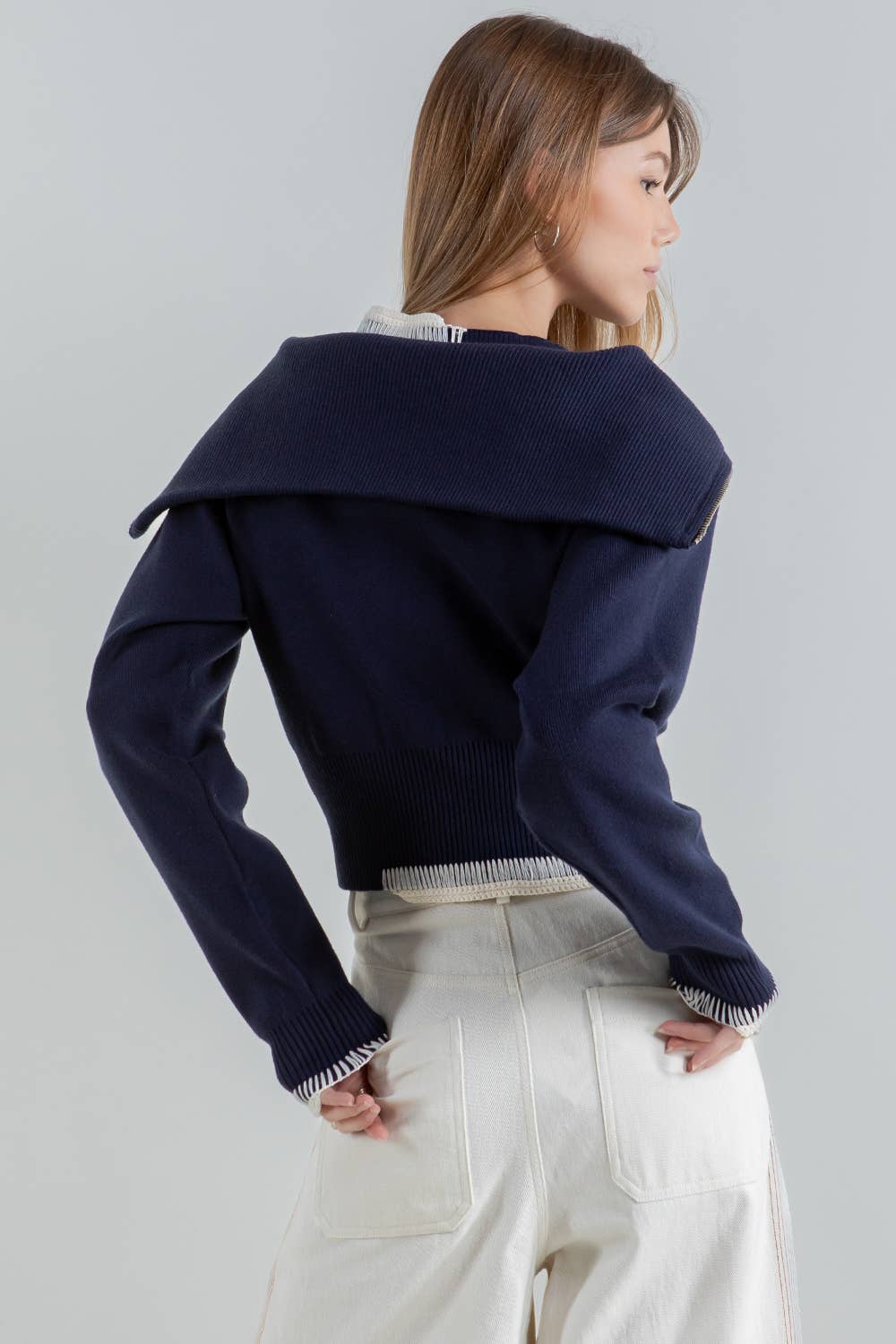 Clara Crochet Thread Sweatshirt