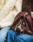Hand-painted Martini Olives Bag Charm + Keychain | Eco-Friendly