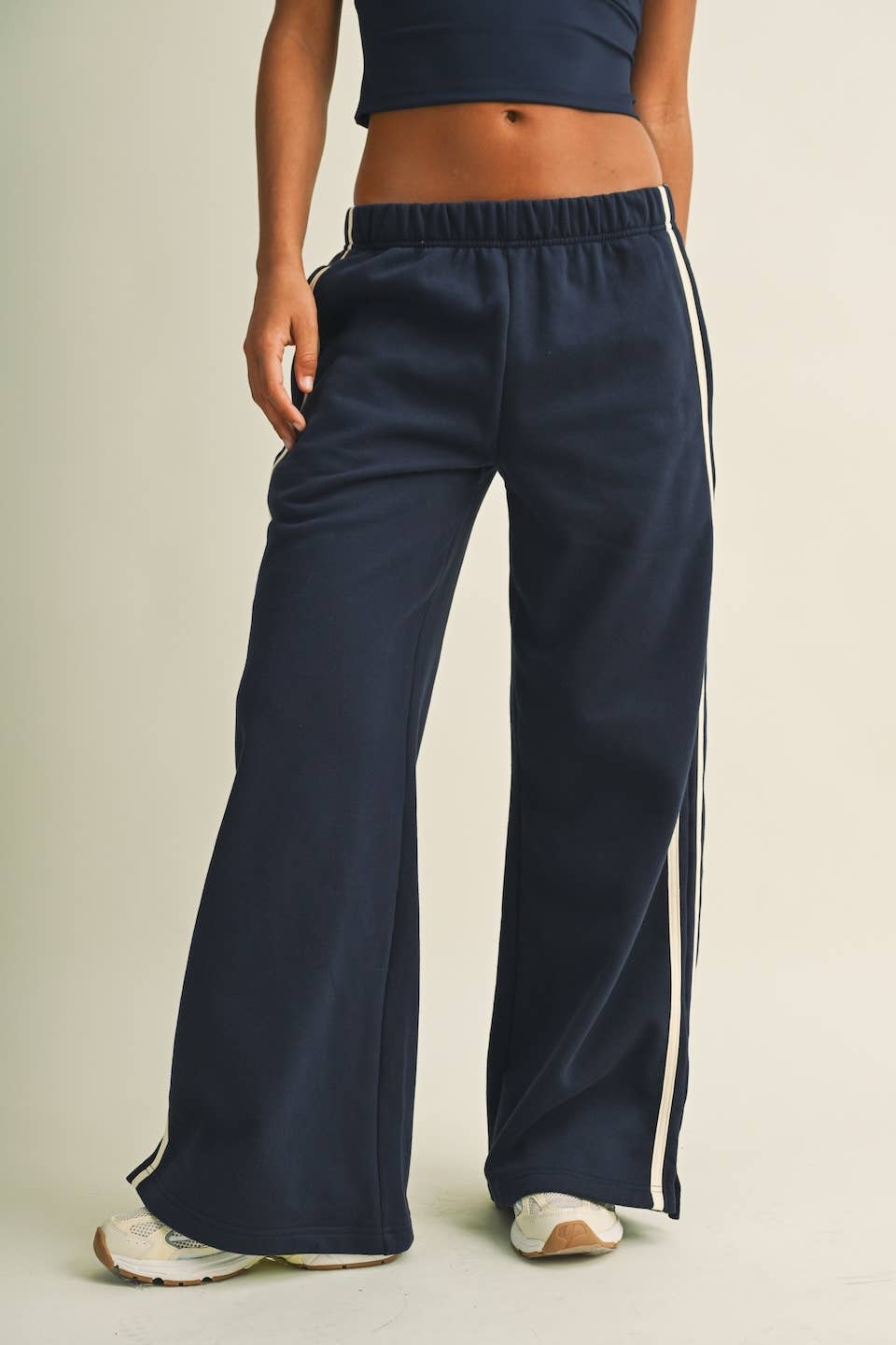 Side Stripe Low Waist Sweatpant