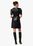 The Millie Twisted Vegan Leather Dress