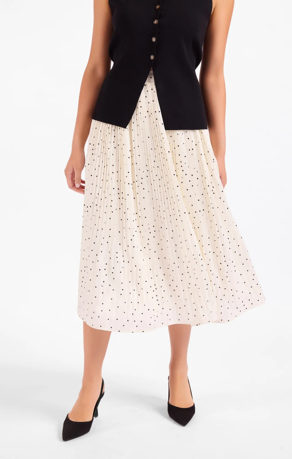 Letters Home Pleated Maxim Skirt