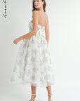 Ali Floral Strapless Dress