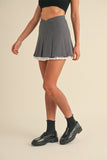 Val Pleated Mini Skirt