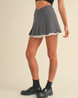 Val Pleated Mini Skirt