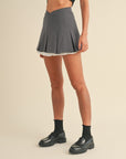 Val Pleated Mini Skirt