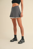 Val Pleated Mini Skirt