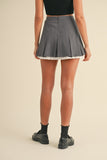 Val Pleated Mini Skirt