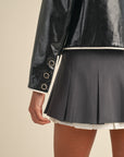 Val Pleated Mini Skirt