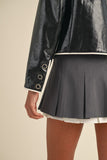 Val Pleated Mini Skirt