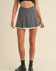 Val Pleated Mini Skirt