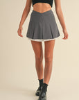 Val Pleated Mini Skirt