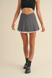 Val Pleated Mini Skirt