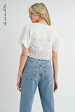 Janelle Embroidered Top